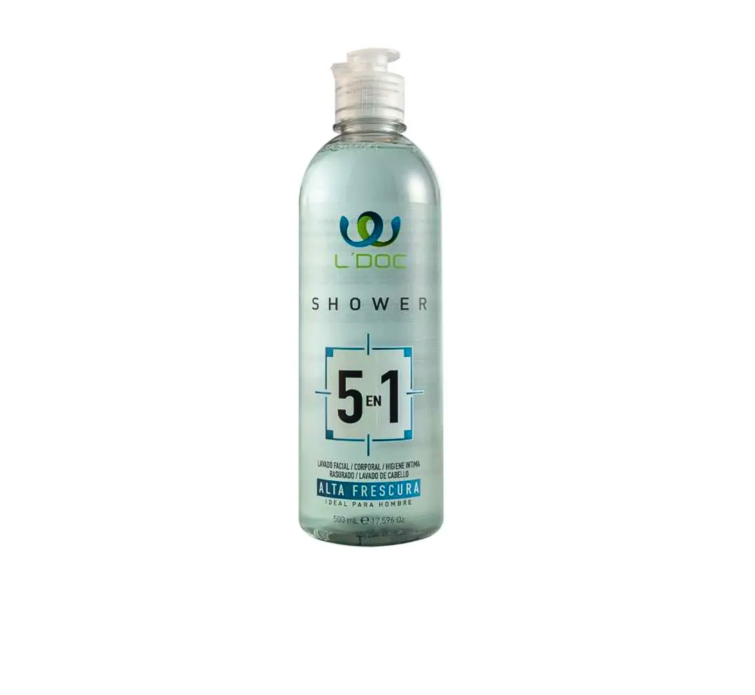 L´DOC SHOWER GEL 5 EN 1 AZUL X 500 ML- L´DOC