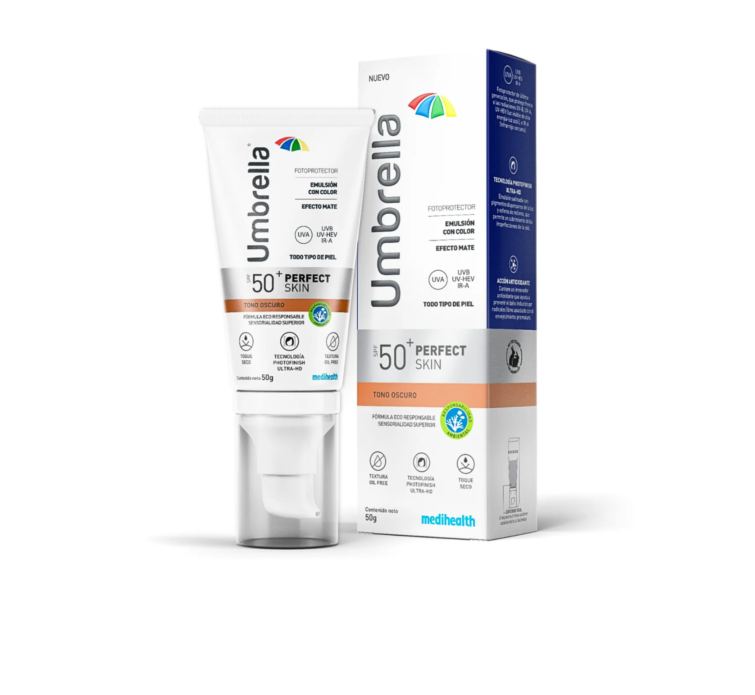 UMBRELLA PERFECT SKIN TONO OSCURO SPF 50 X 50 ML- MEDIHEALTH