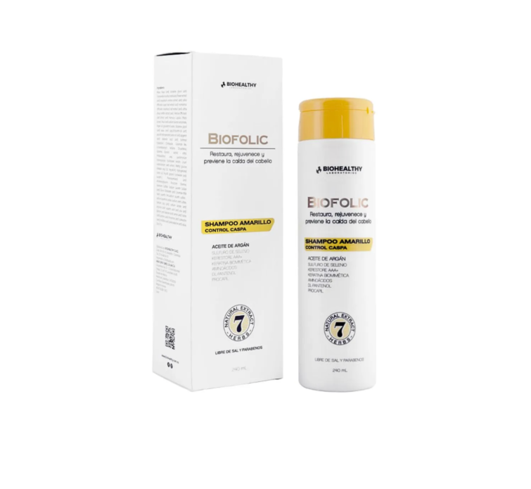 BIOFOLIC SHAMPOO AMARILLO X 240 ML- BIOHEALTHY