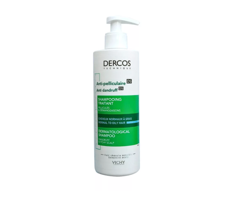 DERCOS CHAMPÚ ANTICASPA CABELLO GRASO X 390 ML- VICHY