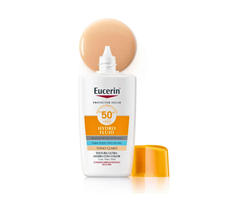 EUCERIN SUN HYDRO FLUID FPS 50+ TONO CLARO 50 ML-EUCERIN