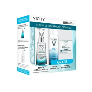KIT VICHY MINERAL 89 X 50 ML + AGUA TERMAL + CREMA HIDRATANTE