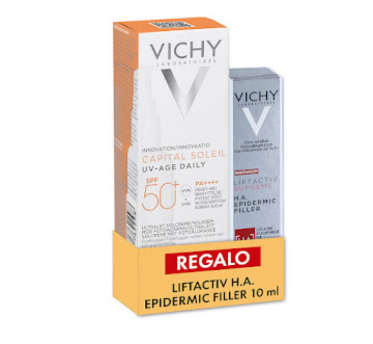 KIT CAPITAL SOLEIL UV AGE DAILY SPF50+ X 50 ML + LIFTACTIV H.A. EPIDERMIC FILLER