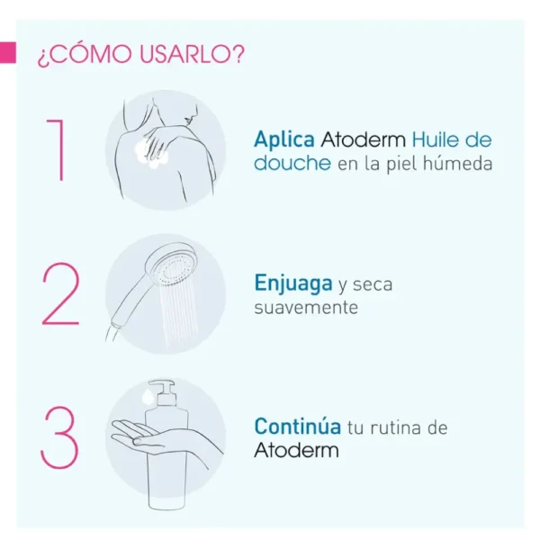 Atoderm Huile de Douche aceite de ducha 1 lt - Bioderma - Imagen 3